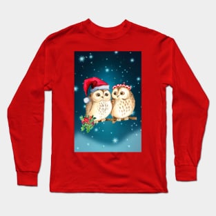 Christmas Owls Long Sleeve T-Shirt